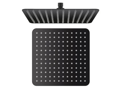 Sapho SLIM hlavová sprcha, 300x300mm, čierna mat SL101