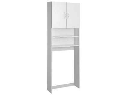 Aqualine SIMPLEX ECO skrinka za práčku 63x25x190cm, biela SIME715