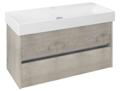 Sapho NIRONA umývadlová skrinka 95x51,5x43cm, dub Mocca NR100-1212