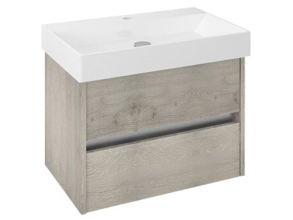 Sapho NIRONA umývadlová skrinka 67x51,5x43cm, dub Mocca NR070-1212