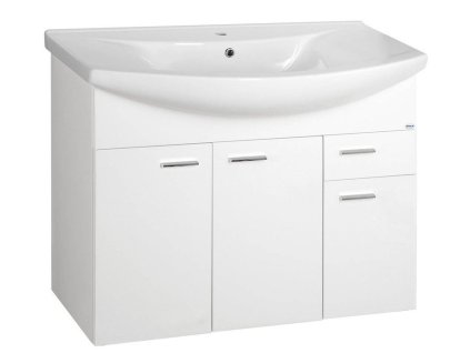 Aqualine ZOJA umývadlová skrinka 93x74x34cm, biela 51094A