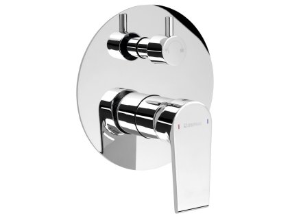 Sapho KAI podomietková sprchová batéria, 2 výstupy, otočný prepínač, chróm KA43