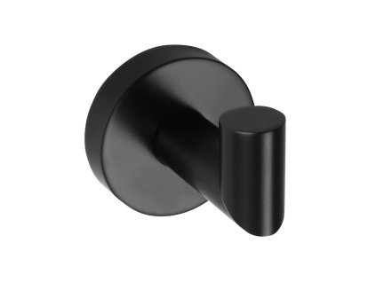 Sapho X-ROUND BLACK háčik, čierna mat XR208B