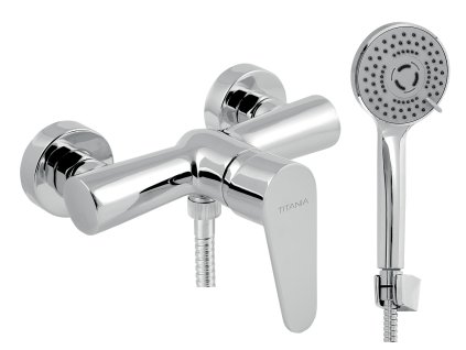 Novaservis Sprchová nástenná batéria Titania Fresh ECO, 150 mm, chróm 96061,0E