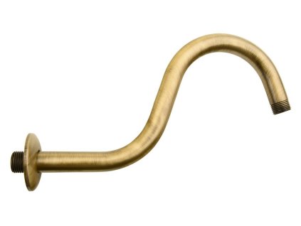 Sapho Sprchové ramienko guľaté tvar S, 300mm, bronz BR556