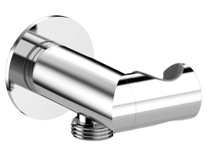 Sapho Držiak sprchy guľatý, otočný, s vyústením, chróm SG201