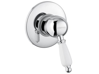 Sapho KIRKÉ WHITE podomietková sprchová batéria, 1 výstup, biela páčka, chróm KI41BC