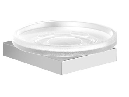 Sapho QUINNY mydeľnička, mliečne sklo, chróm QE512