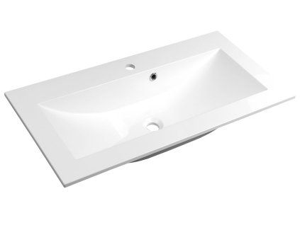 Sapho YUKON umývadlo 90x45cm, liaty mramor, biela 55900