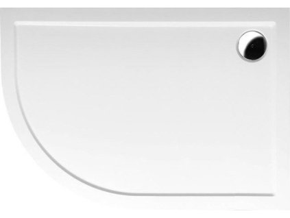 Polysan RENA R sprchová vanička z liateho mramoru, štvrťkruh 120x90cm, R550, pravá, bi 65611