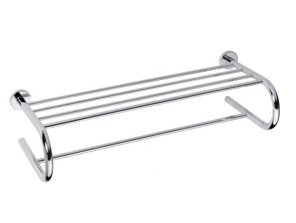 Sapho X-ROUND E polička na uteráky U typ, 600mm, chróm XR418