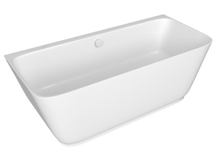 Polysan SKYLLA nástenná stojaca vaňa liaty mramor 170x75x60cm, biela 72430