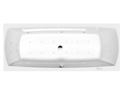Polysan LILY hydromasážna vaňa, 170x70x39cm, Highline Hydro-Air, chróm 72230.601