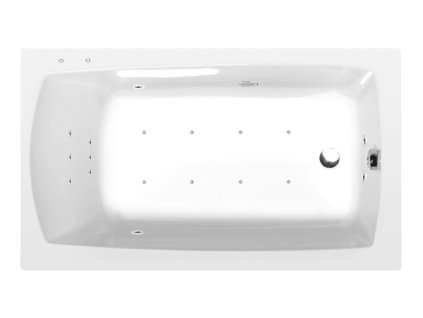 Polysan LILY hydromasážna vaňa, 120x70x39cm, Attraction Hydro-Air, chróm 25111.401