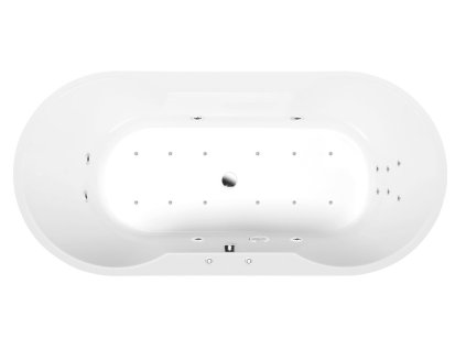 Polysan IO hydromasážna vaňa, 180x85x49cm, Attraction Hydro-Air, chróm 16611.401