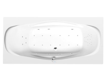Polysan GARDA hydromasážna vaňa, 190x90x44cm, Highline Hydro-Air, chróm 14111.601