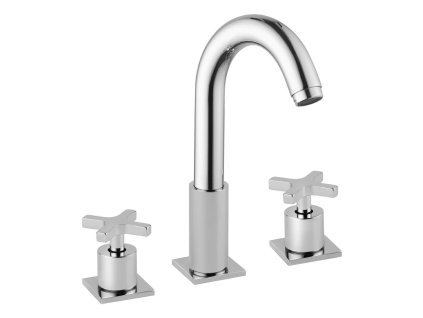 Sapho TRAX trojprvková umývadlová batéria, chróm 602/S