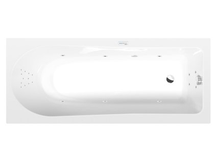 Polysan LISA hydromasážna vaňa, 170x70x47cm, Highline Hydro, chróm 87111.501