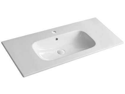 Sapho PIEDRA keramické umývadlo nábytkové 101x46,5cm, biela 43101