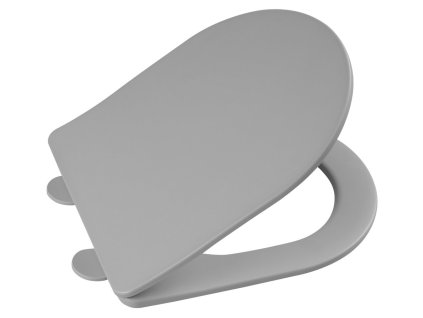 Sapho PACO WC sedátko, SLIM, Soft Close, Easy Take, šedá mat PCS1012GR