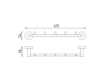 drzak s 5 ti hacky vykres