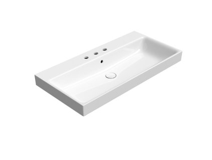 GSI NUBES keramické umývadlo 100x50cm, 3 otvory, biela ExtraGlaze 9623311