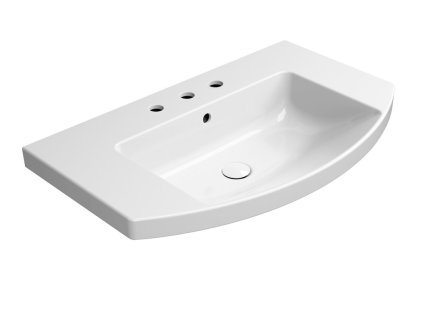 GSI NORM keramické umývadlo oblé 80x50cm, 3 otvory, biela ExtraGlaze 8644311