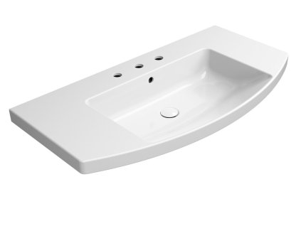 GSI NORM keramické umývadlo oblé 100x52cm, 3 otvory, biela ExtraGlaze 8643311