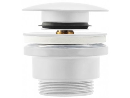 Hopa Umývadlový click/clack výpust, univerzálny, biely BAHA2361