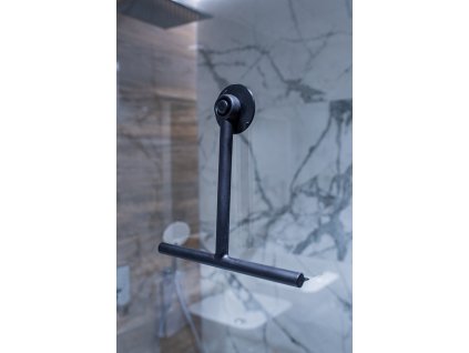 Hopa Stierka na sklenené sprchové kúty - plast, čierna farba KD02091767