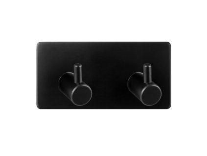 Hopa Vešiak na stenu na nalepenie 3M, kov, čierna farba KD02091772