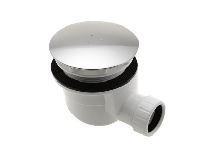 GELCO vaničkový sifón, priemer 90mm, DN40, krytka nerez lesk PB90