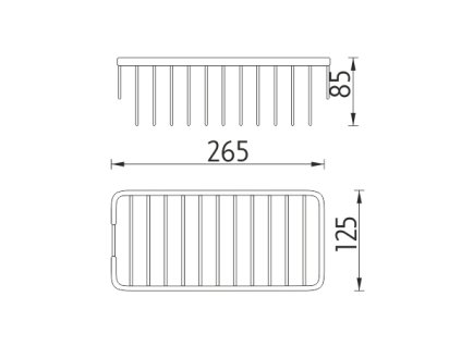 Nimco Drôtená polica OP 113N-26