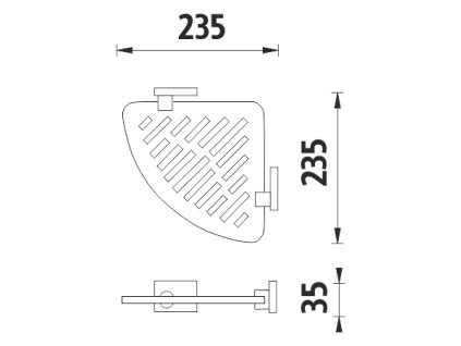 Nimco Rohová polica IXI KE X212-26