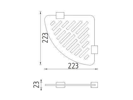 Nimco Rohová polica IXI Ki X212-26