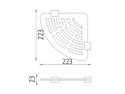 Nimco Rohová polica IXI Ki X211-26