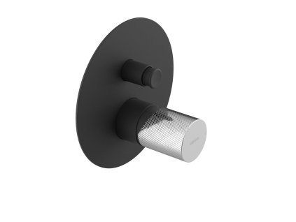 Sapho ULTRATAP podomietková sprchová batéria, 2 výstup, čierná mat/chróm UT042TBC