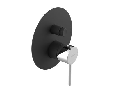 Sapho ULTRAMIX podomietková sprchová batéria, 2 výstup, čierná mat/chróm UT042BC