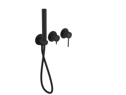 Sapho ULTRAMIX podom. sprch./vaňová batéria, ručná sprcha, 2 výstupy, čierná mat UT045B