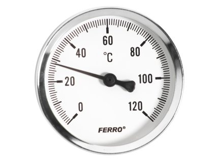 Novaservis Teplomer 63mm 1/2" AXIALNÍ 0-120°C T63120A