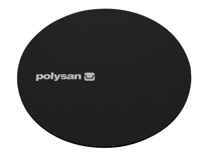 Polysan MIRAI guľatá krytka sifónu, čierna mat 72731B