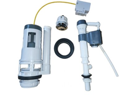 Aqualine Splachovacia súprava s tlačidlom DUAL 49 mm, spodné plnenie 1/2", chróm NDPB103H-1