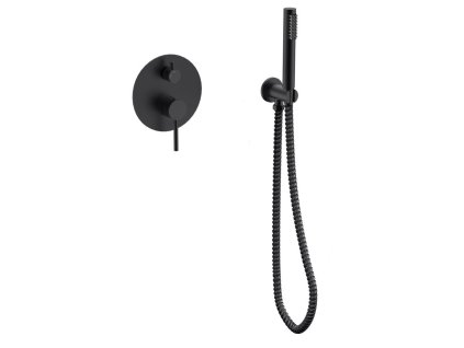 BESCO Podomietkový sprchový/vaňový set VEO II čierna BABWVSPCZII