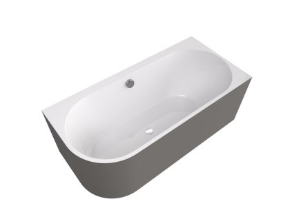 Polysan ASTRA R MONOLITH asymetrická vaňa 160x75x60cm, biela/agila 34611M.43