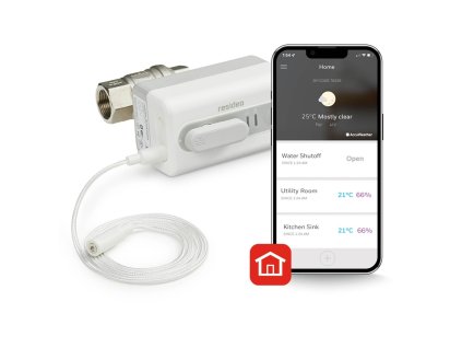 Honeywell Resideo L5 WiFi ochrana proti úniku, uzatvárací ventil DN25, VWS02Y025EE