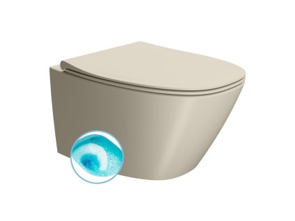 GSI MODO závesná WC misa, Swirlflush, 37x54cm, creta dual-mat 841508