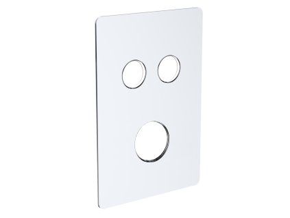 Mereo Kryt hranatý pre 2-cestnú podomietkovú termostatickú batériu, 135 * 190 mm CB415THS2