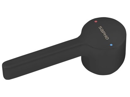Sapho ICONIC páčka k batérii, čierna mat AF002B-1