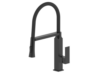 Sapho MAYA stojanková drezová batéria so sprškou, čierna mat MA780B