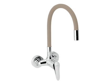 Novaservis Drezová batéria s elastickým ramenom 100mm, béžová-chróm 94484,0BE